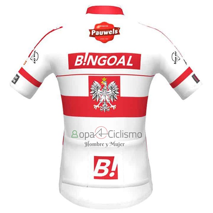 Allonie Bruxelles Ropa Ciclismo Culotte Corto 2021 Hombre Mangas Cortas Blanco